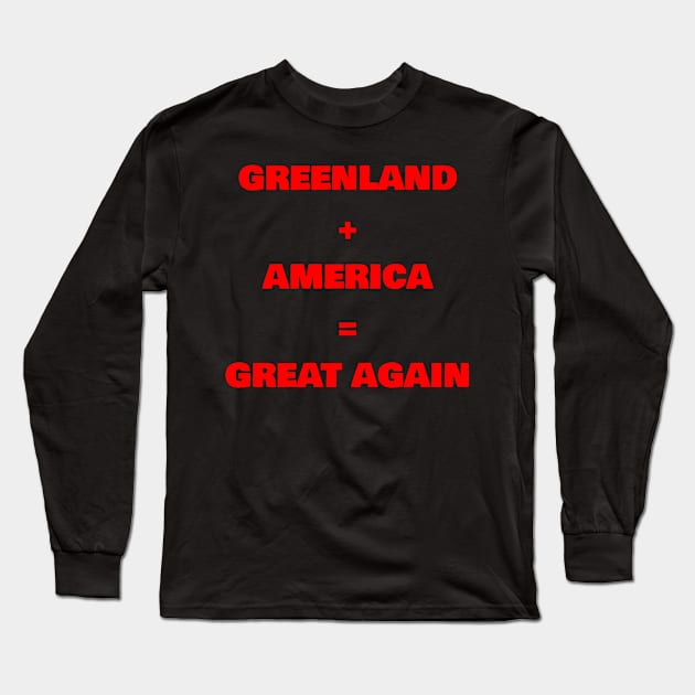 Greenland America Great Again Long Sleeve T-Shirt by FromBerlinGift